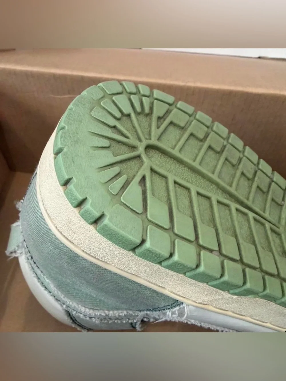 Nike Women's High-Top Sneakers in White and Sage